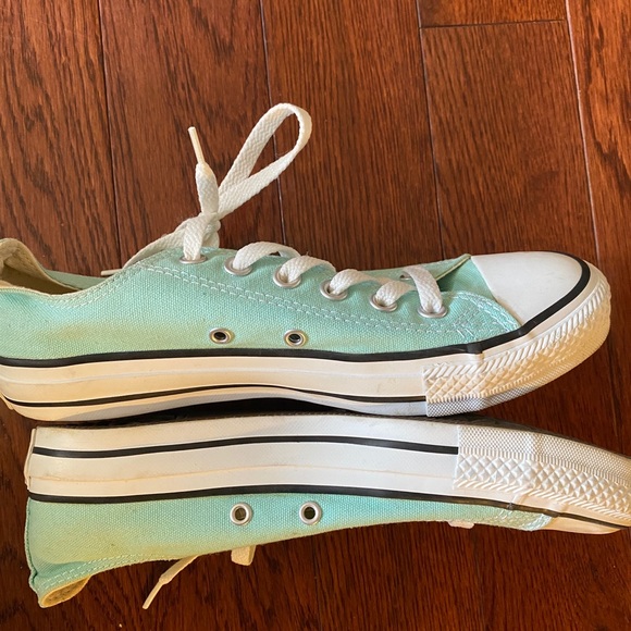 Mint-green Low Top Converse - Picture 3 of 5